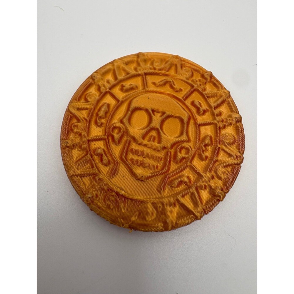 3D Printed Aztec Cursed Gold Coin Replica | Pirates of the Caribbean Style Medal